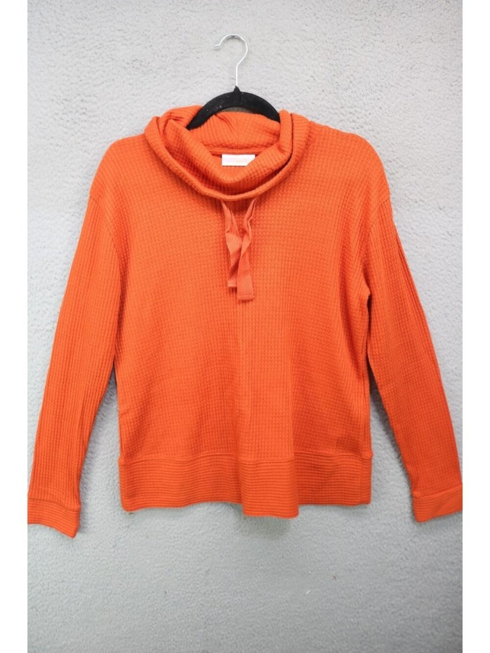 Belle by Kim Gravel Orange Waffle Knit Tunic-XS-Fall-Minimalist